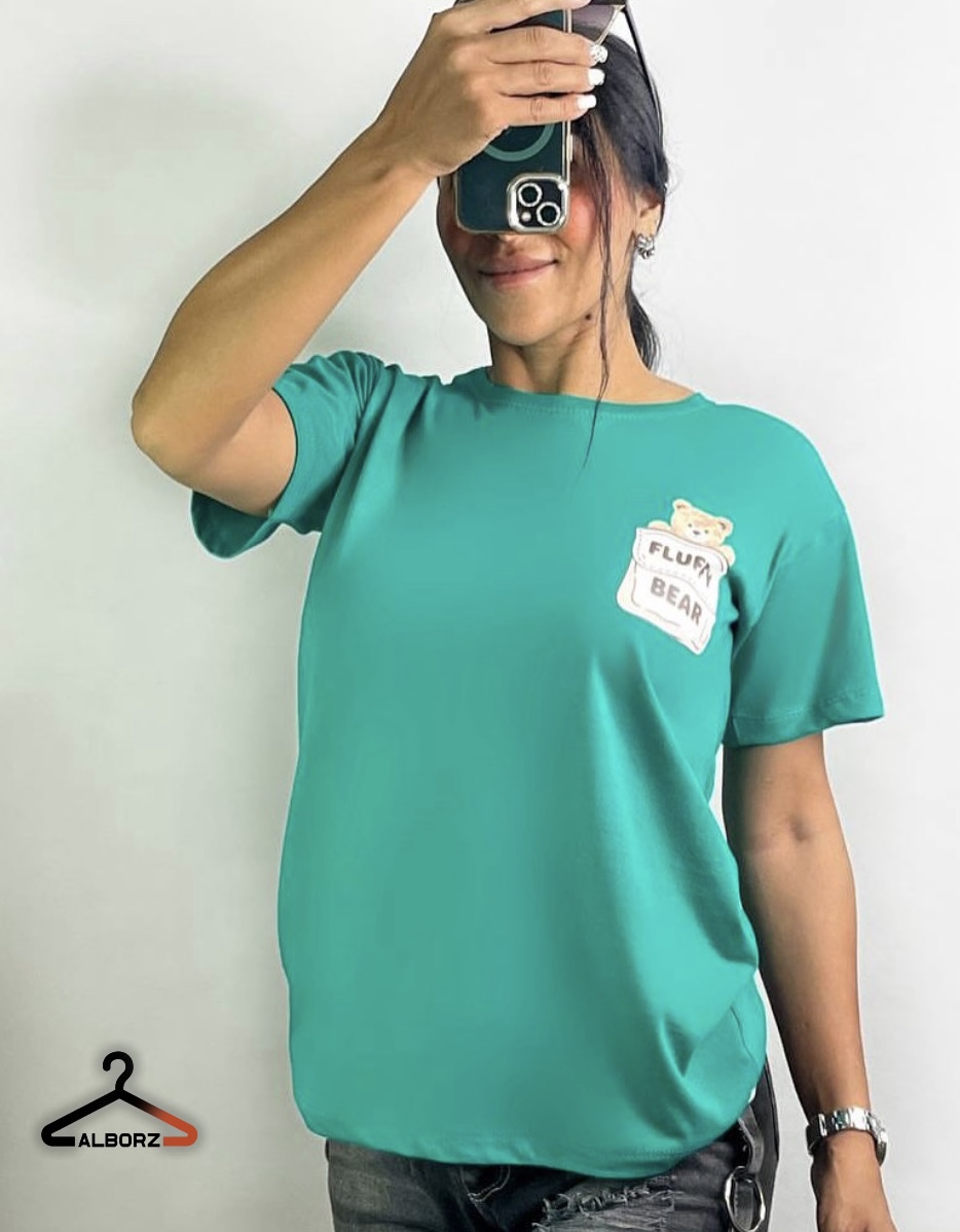 تیشرت طرح دار خرسی