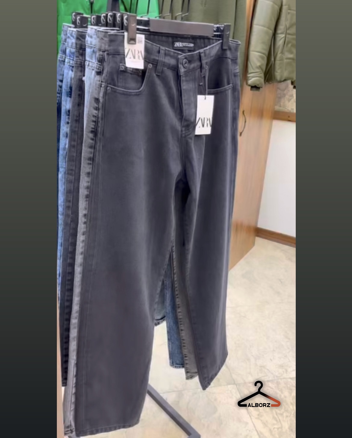 شلوار لی نیم بگ